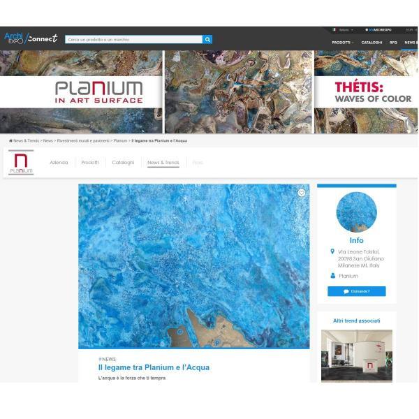 Archiexpo - Il legame tra Planium e l\'acqua 